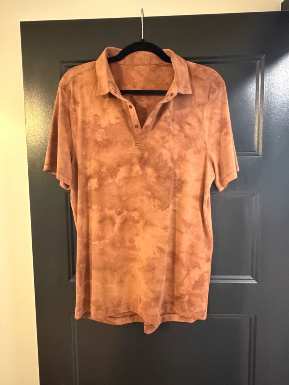 Lululemon Men's Short-Sleeve Polo Shirt in Burnt Orange